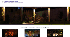 Desktop Screenshot of gardenlightingdesign.com
